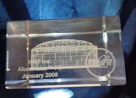Gas and Oil  Paperweight - Etching of Floating Roof Storage Tank - NIB H... - $28.47