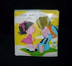 Vintage 1976 Three Little Kittens / Jack &amp; Jill Double Sided Baby Bath Book Soft - £14.97 GBP