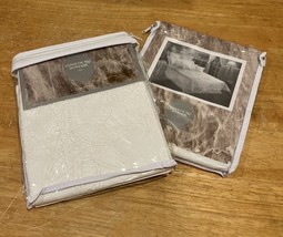 Coventry Manor Cotton Standard Sham Pillow Winter Garden Eyelet Lace Cotton - $547.41 MXN