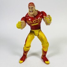WCW Hulk Hogan &quot;Hulkster&quot; Wrestling w/ Working Kick Action Figure Marvel... - $10.36