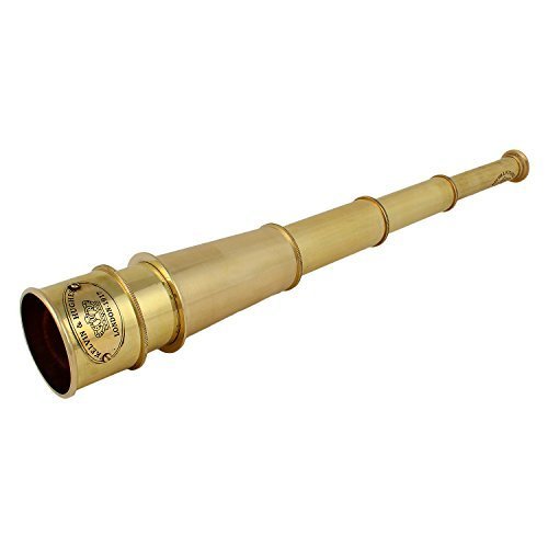 18 Inch Full Brass Vintage Telescope, Excellent for Gifting and Home Decor