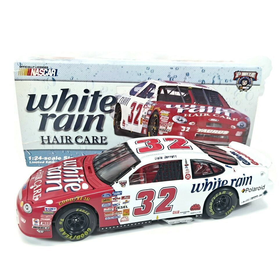 DALE JARRETT #32 WHITE RAIN HAIR CARE 1998 FORD TAURUS ACTION 1/24 XRARE - $22.30