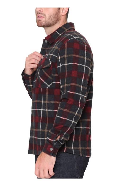 BC Clothing Mens Shirt Red Multicolor Plaid Flannel Chest Pockets Long Sleeves Item image 2