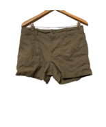 Columbia Womens Short Shorts Green Pockets Mid Rise 100% Cotton 10 - £10.05 GBP