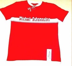 Michael Schumacher T-SHIRT Con Scritta E Logo ROSSO/BIANCO Taglia S-... - £30.46 GBP