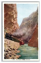 Train on Hanging Bridge Royal Gorge Colorado CO UNP WB Postcard W22 - $2.92