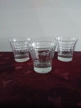 Set of 3 Crown Royal Rocks Glass with Square Tile Texture Design  - £24.90 GBP