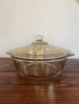 Vintage Fire King 2 Qt Quart Pot Pan Cookware Georges Briard Gold Grape Leaf - £38.22 GBP