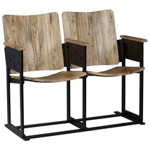  Bench Mango Wood Solid mango wood, Steel Medium Ergonomic Bench - $4,083.94 MXN