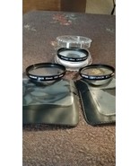 Lot 3 camera lens filters KILMAR Haze 55mm UV, Vivitar xscreen 49mm, Tif... - $61.74 CAD