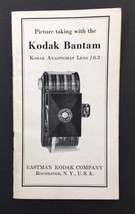 Kodak Bantam Anastigmat F6.3 Camera Instruction Manual ORIGINAL 1939 - $20.00