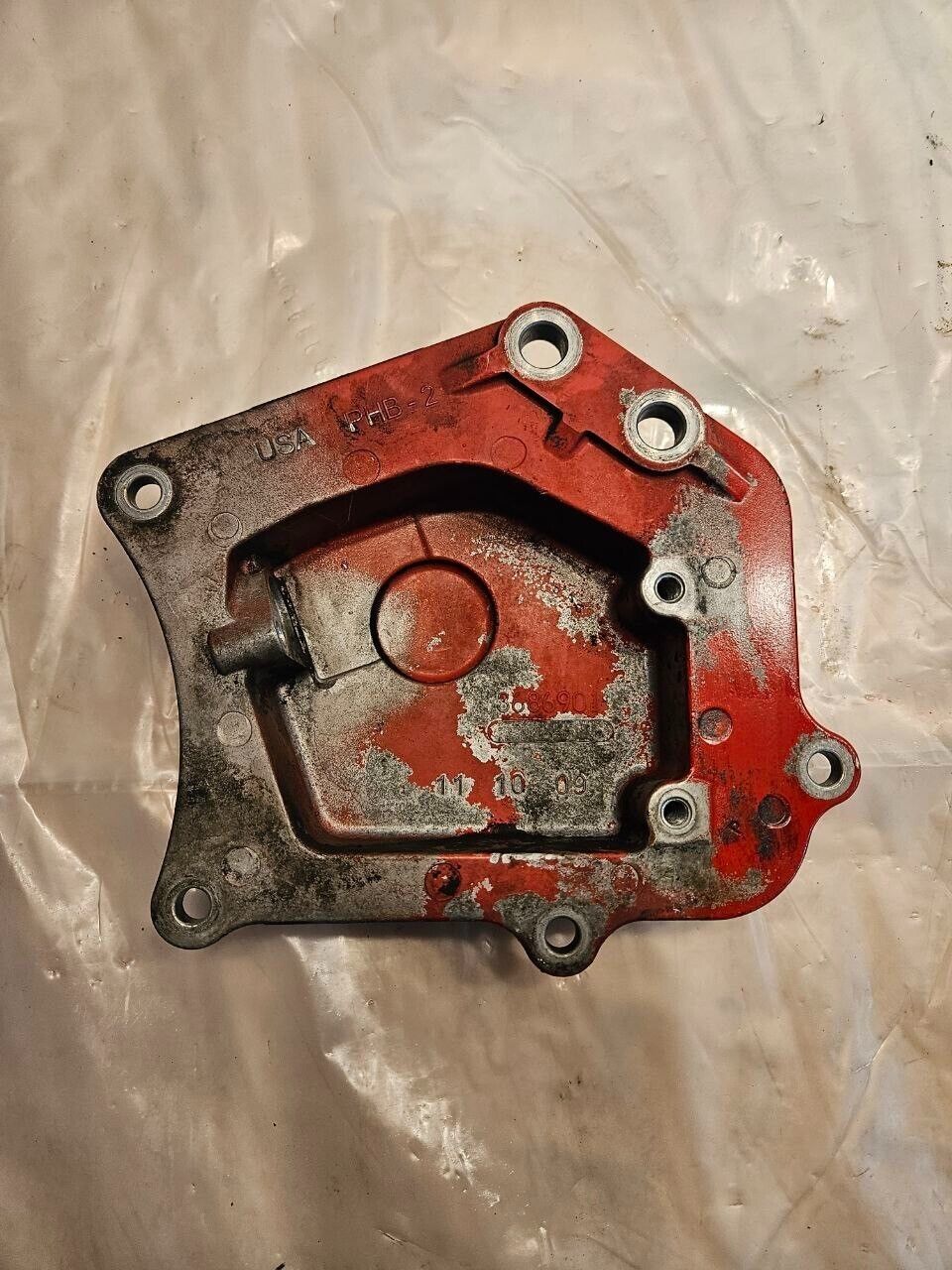 Cummins ISX15 Diesel Engine Timing Gear Cover Sensor Adaptor Plate 36869... - $41.73