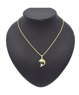 18k Layered Real Gold Filled Set Chain &amp; Dolphin Charm 20 Inches - $19.85 CAD
