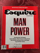 ESQUIRE June 1988 Men Paul Newman Morgan Freeman Edwin Moses Robin Williams - £20.26 GBP