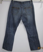 MEK DNM ULAN-BATOR Men&#39;s W38 L34 Cotton FACTORY DISTRESSED Blue Jeans ZI... - £22.80 GBP