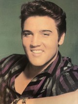 Elvis Presley Magazine Pinup Elvis In Button Up Striped Shirt - £3.11 GBP