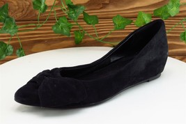 Bandolino Women Sz 6 M Black Smoking flats Fabric Shoes - £15.60 GBP
