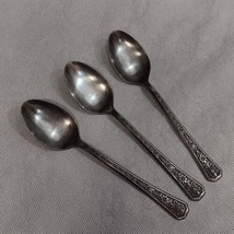 Interpur Florenz Soup Spoons 3 Stainless Steel 7.375&quot; - £9.51 GBP