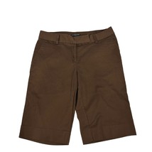 Axcess Liz Claiborne Women&#39;s Brown Stretch Chino Shorts Size 10 - £8.44 GBP