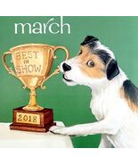 Terrier Best In Show March Dog Days Poster Calendar 14 x 11&quot; Art Leigh D... - $42.03 CAD