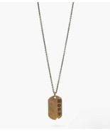 John Varvatos Brass Distressed Dog Tag. $358 - $436.12