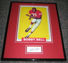 Bobby Bell Signed Framed 11x14 Photo Display Chiefs - £50.60 GBP