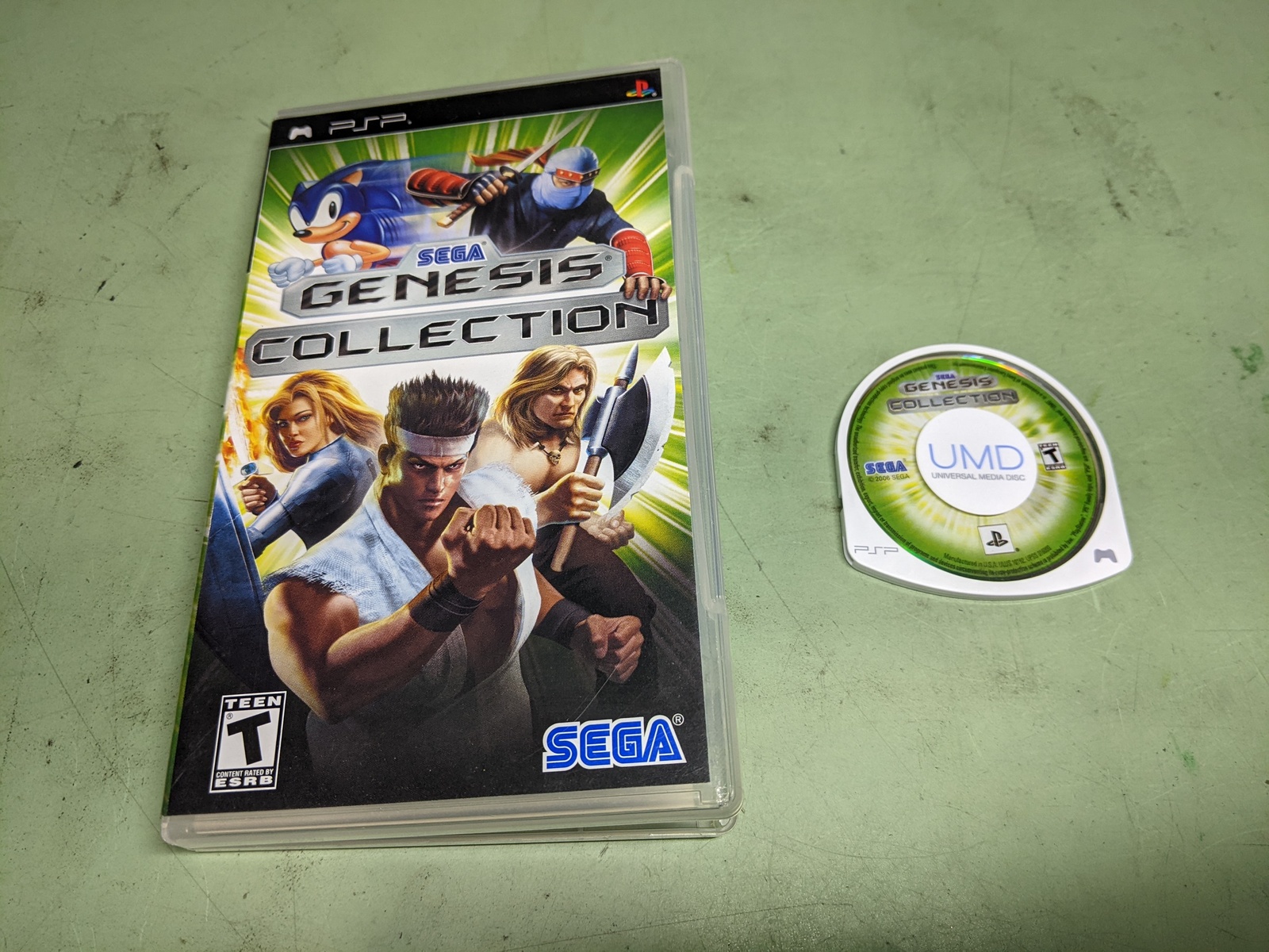 Sega Genesis Collection Sony PSP Disk and Case - $15.47