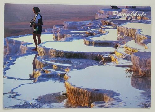 Postcard Pamukkale Denizli Türkiye Travertines Turkey Country Posted Wri... - $5.75