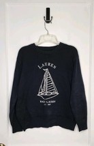 Size Large Lauren Ralph Lauren Est 1967 Sailboat Knit Sweater Dark Navy ... - $35.00
