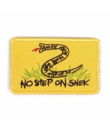No Step On Snek Morale Patch 100% Embroidered 3&quot; x 2 Hook and Loop Fast ... - $185.76 MXN