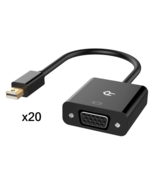 [Lot of 20] Mini DisplayPort (Thunderbolt) to VGA Adapter/Converter - $47.49