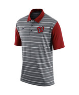 Nike Dri-FIT Men s Washington Nationals Short Sleeve Stripe Polo, Red/Gr... - $708.08 MXN