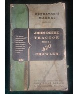 Vintage John Deere Tractor 420 Mobil Crawler Operators Manual OM T20 1155 - £30.07 GBP