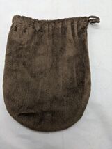 Brown Fuzzy 5&quot;X7&quot; RPG Dnd Dice Bag Acessory - $15.72 CAD