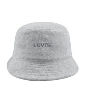 Levi&#39;s Men&#39;s Tonal Terry Cloth 2.5 Brim Bucket Hat, GREY, S/M - $16.82