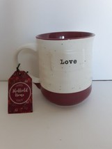 Sheffield Home Ceramic &quot; Love &quot; Coffee Tea 16 oz Cup Mug. New - £11.06 GBP