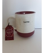 Sheffield Home Ceramic &quot; Love &quot; Coffee Tea 16 oz Cup Mug. New - £11.09 GBP
