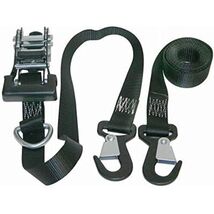 Keeper – 1.25” x 8' High Tension Ratchet Tie-Down with Snap Hooks, 2 Pack - - $35.87