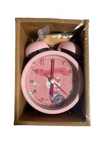 Hello Kitty Alarm Clock - Vintage Style - Silent Tick - Classic Design - £15.97 GBP