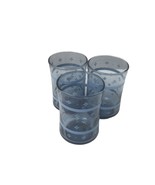 Vintage Libbey Blue Pattern Juice Glasses set of 3 - £5.96 GBP