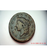 1839 Coronet Head $0.01 Silly Head - $95.00