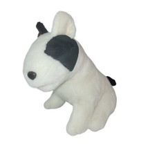 FAO Schwarz Fifth Avenue Plush Black White Puppy Dog Stuffed Animal 10&quot; - £10.32 GBP