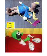 His Plush BULLWINKLE vs Hers Plush Marvin the Martian Plush Toy  - £31.46 GBP