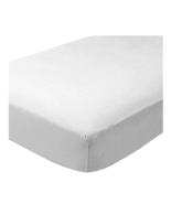 Bare Home Flannel Fitted Bottom Sheet 100% Cotton Queen White - £23.94 GBP