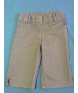 Size 4 Austin capri pants uniform  khaki long shorts Girls - £9.71 GBP