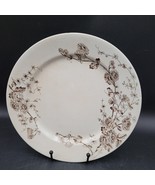 Antique c.1890 BROWN Transferware SPRING Grindley Tunstall Round Dinnter... - £19.48 GBP