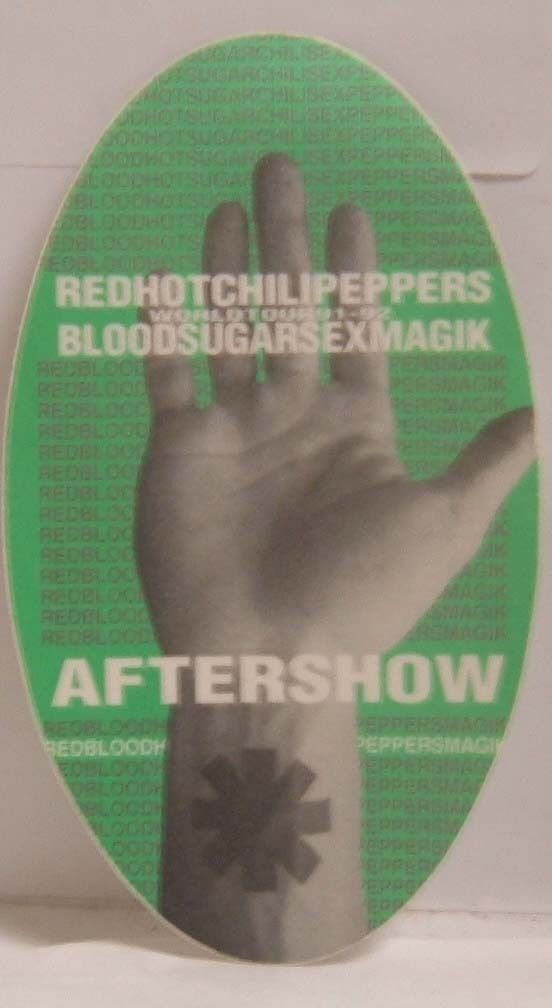 RED HOT CHILI PEPPERS - VINTAGE ORIGINAL CONCERT TOUR CLOTH BACKSTAGE PASS - $10.00