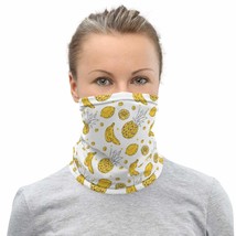 Hand Drawn Fruits Breathable Washable Neck Gaiter - £17.19 GBP