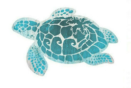 Sea Turtle DES1300 Wall Hanging Sign 24&quot; L USA Blue - £24.53 GBP