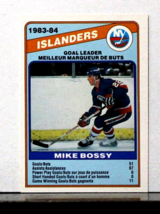 1984 O-Pee-Chee Mike Bossy Card #362 Scoring Goal Leaders NY Islanders - £3.91 GBP